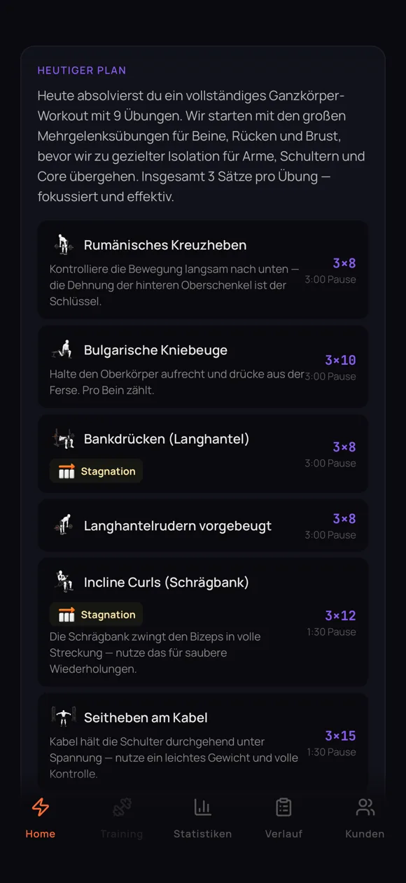 KI-Coach Trainingsplan